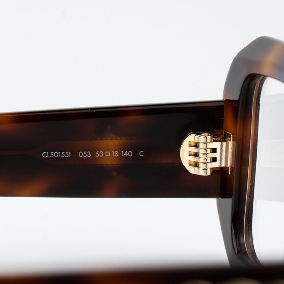 Celine TRIOMPHE Women Eyeglasses Blonde Havana Rectangle CL50155I 053 AUTHENTIC - Picture 7 of 15